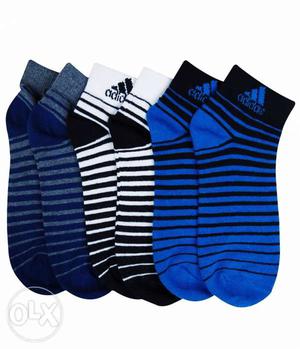 Adidas Socks Colourful Pattern 1 packet 3 pairs.