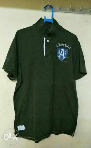 Black Aeropostale Polo Shirt (used)