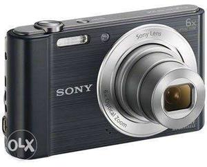 Black And Silver Sony Point-and-shoot Camera