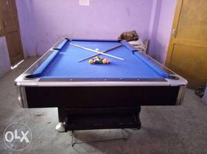 Blue And White Billiard Table