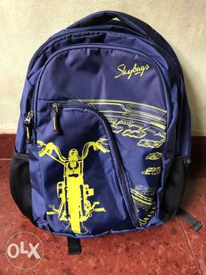 Blue And Yellow Skybags Backpack