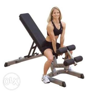 Body-Solid Flat Incline Decline Bench with Preacher Curl &