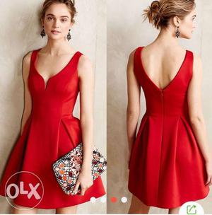 Brand New Red Dress !!! Selling out cause dress didnt fit