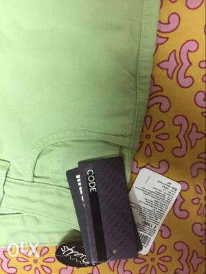 Branded jeans unused,,, green color,, in pic