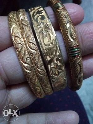City gold... set of 4 bangles... 4years old.. in