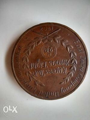 East India Company coin -- Palm size.