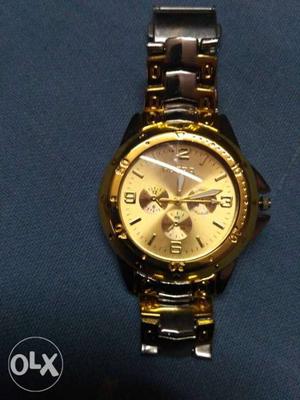 Gold Plated Original New Sealed Packed men wrist