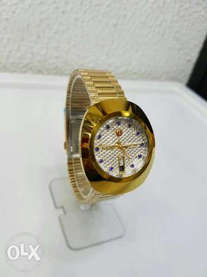 Gold watch for men.with full automatic come with