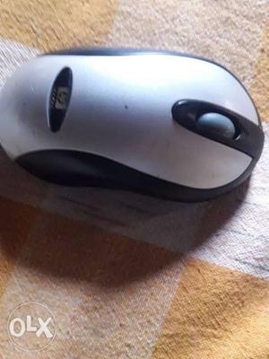 Gray And Black HP Optical Mouse