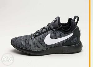 Gray And Black Nike Low-top Sneaker