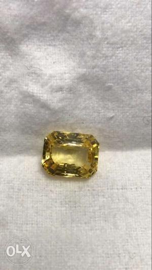 Natural yellow sapphire 10plus carat