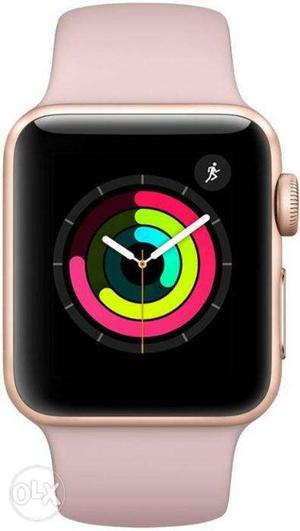 New Apple Watch Series 3 MQKmm Gold Aluminum With Pink