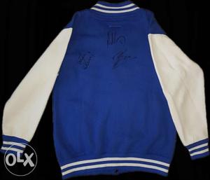 Official leicester city baseball jacket, signed