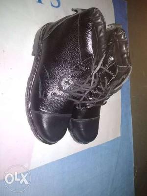 Pair Of Black Huarache Shoes