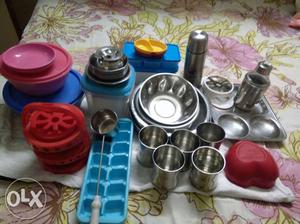 Some used n some unused kitchen items