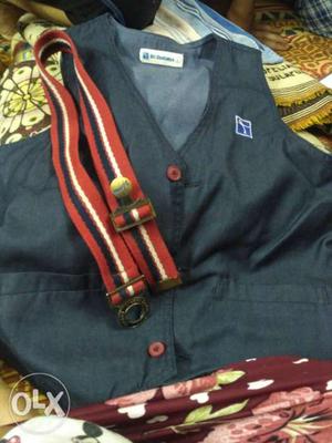 Sri Chaitanya school coat size L belt just used