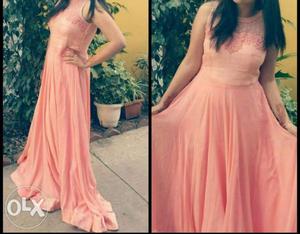 Stunning peach gown