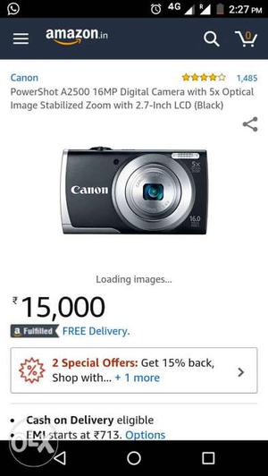 The Canon PowerShot A Compact Digital Camera