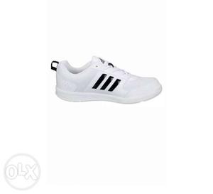 White And Black Adidas Running Shoe