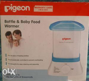 White And Blue Pigeon Bottle And Baby Food Warmer Box
