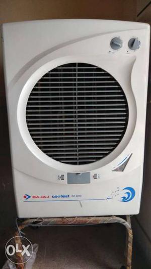 White Bajaj Air Cooler Big Size.. Cools immediately even in