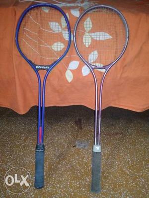 Wilson and Donnay squash racquets