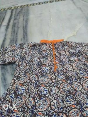 Women's Gray And Brown Floral Dress
