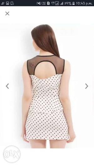 Women's Polka Dots Sleeveless Mini Dress