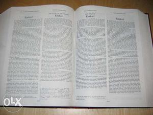 2 English Version Bibles In Parallel Hardbound Cover.