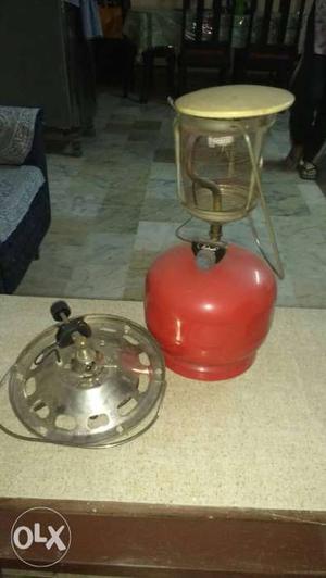 Antique Multipurpose Gas Lamp with stove.