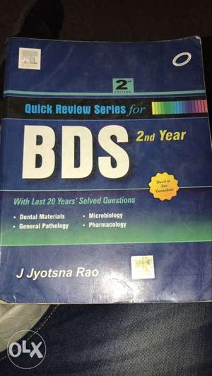 Bds jyotsna rao. In good condition. Selling in