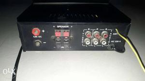Black And Red Audio Amplifier