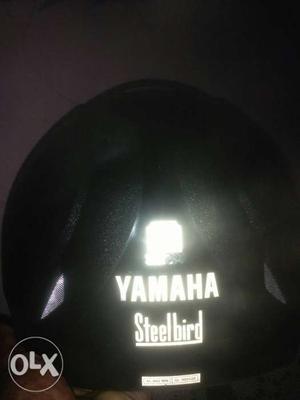 Black And White Yamaha Helmet