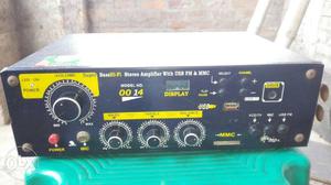 Black And Yellow Stereo Amplifier
