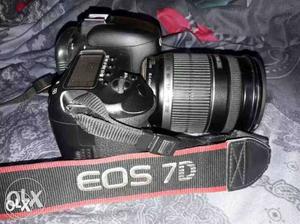 Black Canon EOS 7D Canon  lens 3.5 years old