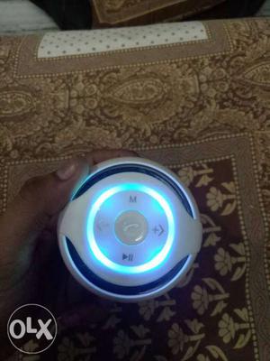 Blue And White Portable Speaker