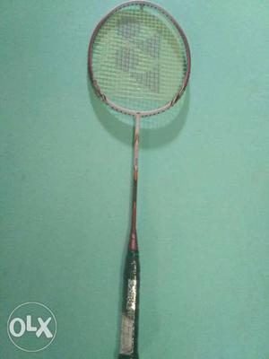 Brown And Yellow YONEX Badminton Racket