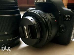 Canon 700d kit lens+50mm primelens+both include