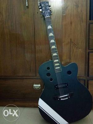 Clapton prime black and white acoustic Guitar
