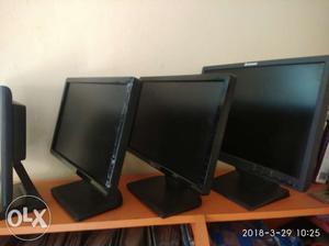 Dell 18.5 LED monitor (2nos) and lenovo 19" LED