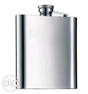 Grey Stainles Steel Hip Flask