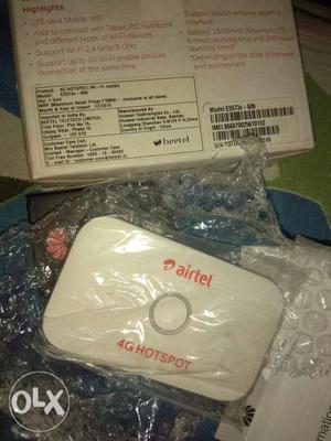 New Airtel mobile hotspot packed box