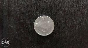 Old 25 paise silver coin