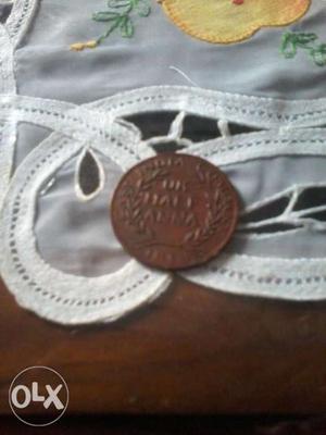 Old coin with pic of God hanuman 200 years old