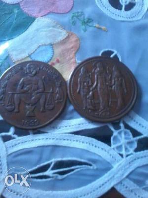 Old coins one is 200 years old and another is 150