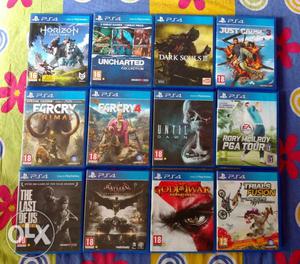 PS4 games in mint condition
