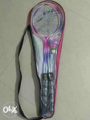 Pink And Purple Badminton Rackets