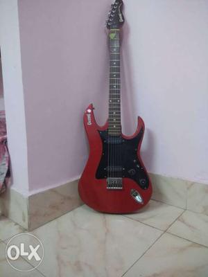Red And Black Stratocaster Givson Electric Guitar