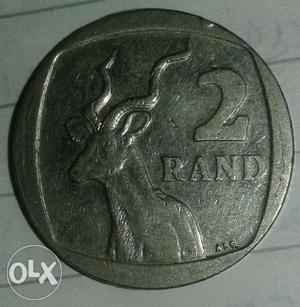 Round 2 Silver Colored Rand Coin
