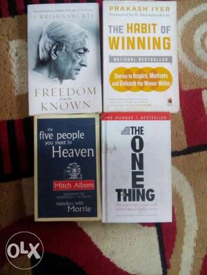 Set of 4 motivational books